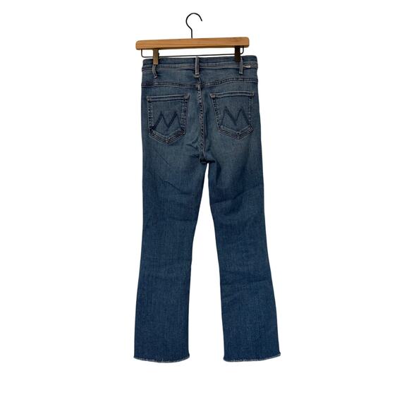 Mother Jeans The Hustler High Rise Frayed Flare Leg Ankle Jeans - Picture 4 of 6